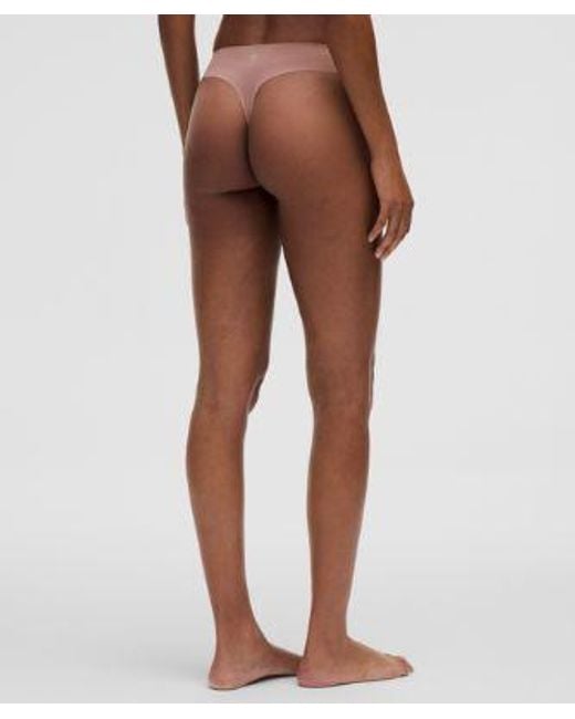 lululemon athletica Natural Invisiwear Mid-Rise Thong Underwear