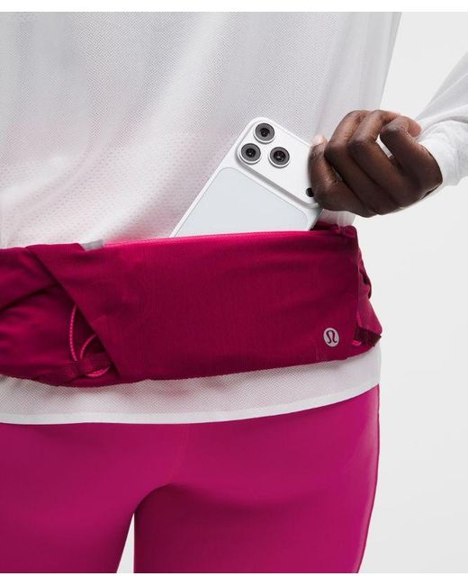 lululemon athletica Pink – Fast And Free Distance Running Belt – Size Large/Xl
