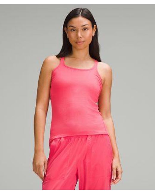 lululemon athletica Pink Hold Tight Thin Strap Racerback Tank Top