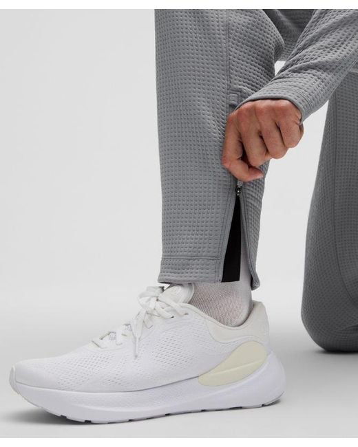 lululemon athletica Gray Waffle-Knit Joggers for men