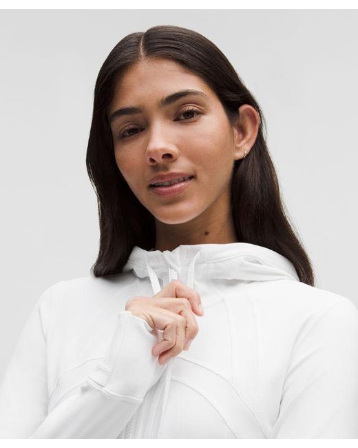lululemon athletica White – Define Hooded Jacket Nulu – – Size 4