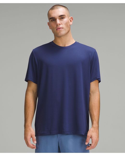 lululemon athletica Blue License To Train Relaxed Short-sleeve Shirt