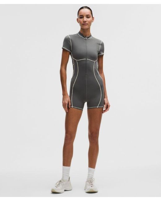 lululemon athletica Multicolor – Ultralu Contour-Seam Onesie – 4" – – Size Large