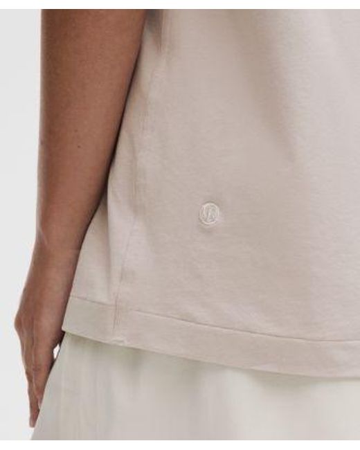 lululemon athletica White All Yours Organic Cotton Crewneck T-Shirt