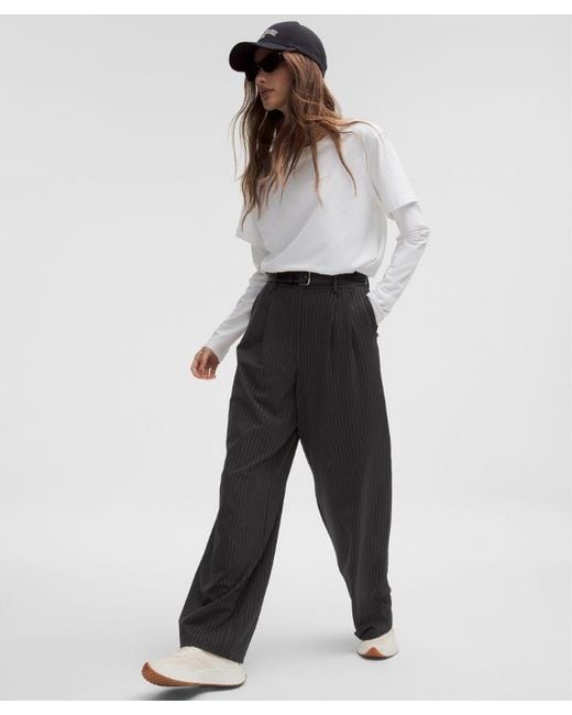 lululemon athletica White – Daydrift High-Rise Wide-Leg Trousers Regular – – Size Large
