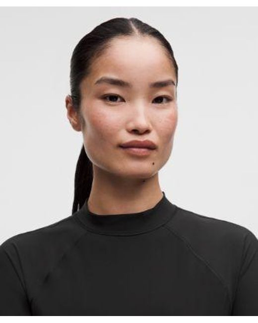 lululemon athletica Black – Uv-Protective Mockneck Long-Sleeve Shirt – – Size Large