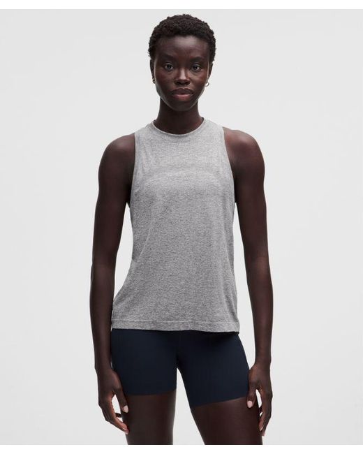 lululemon athletica Gray Swiftly Relaxed Tank Top Hip Length