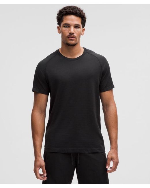 lululemon athletica Black Metal Vent Tech Short-Sleeve Shirt for men