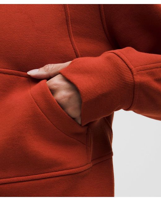 lululemon athletica Red Scuba Oversized Half-Zip Hoodie