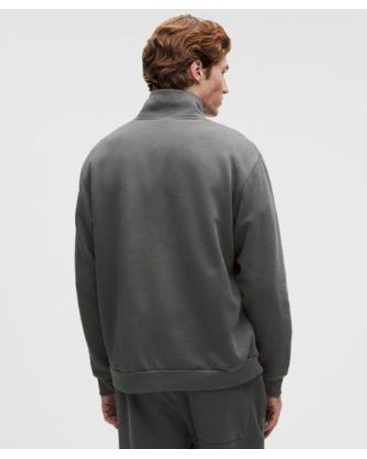 lululemon athletica Gray Steady State Half Zip for men