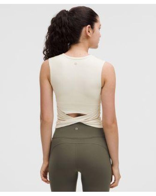 lululemon athletica Green All It Takes Back-Twist Ribbed Tank Top