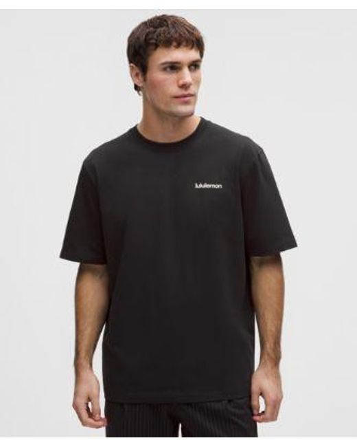 lululemon athletica Black Heavyweight Cotton Jersey T-Shirt for men