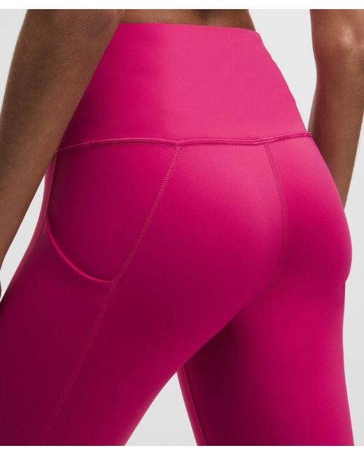 lululemon athletica Pink Wunder Train High-Rise Crop With Pockets 23"
