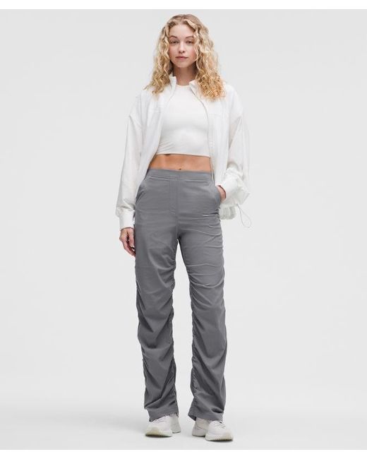 lululemon athletica Gray Dance Studio Slim-Fit High-Rise Flared Pant