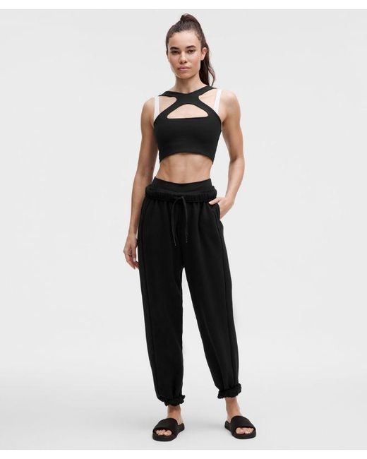 lululemon athletica Black Bend This Scoop And Cross Bra