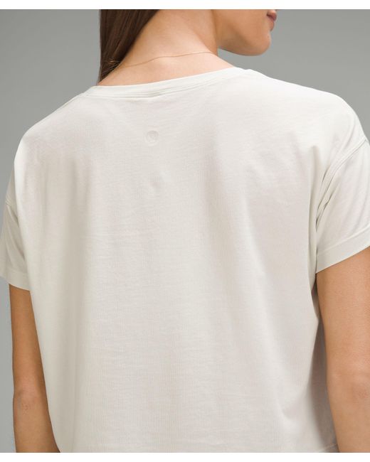 lululemon athletica White Cates Cropped T-shirt