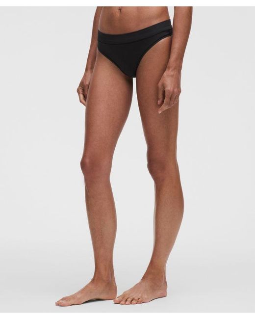 lululemon athletica Black – Underease Mid-Rise Thong Underwear 3 Pack – – Size Large