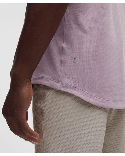 lululemon athletica Purple License To Train Short-Sleeve Shirt for men