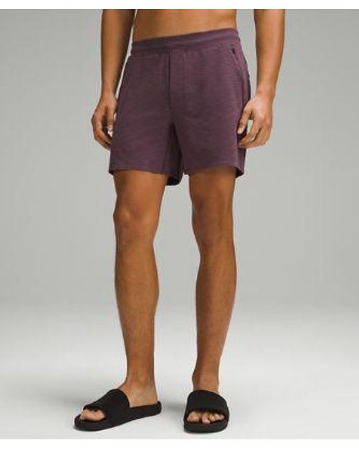 lululemon athletica Purple Balancer Shorts 6" for men