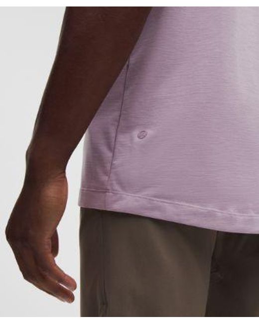 lululemon athletica Purple Evolution Short-Sleeve Polo Shirt for men