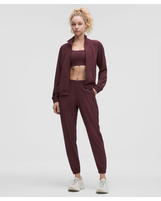 lululemon athletica Red – Adapted State Perforated High-Rise Joggers – – Size 6
