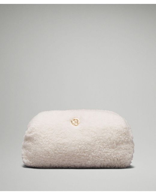 lululemon athletica Natural Feeling Ready Mini Pouch Bag - Color White/gold