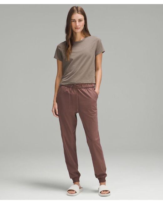 lululemon athletica Brown – Stretch High-Rise Joggers Full Length – Color Burgundy/ –