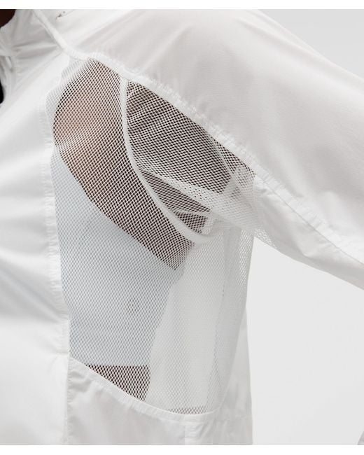 lululemon athletica White Ventilated Packable Running Jacket