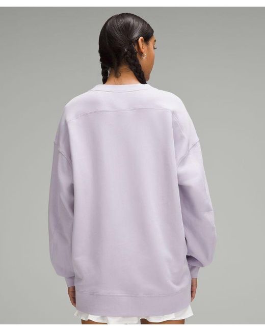 lululemon athletica Purple – Perfectly Oversized Crew Sweatshirt Graphic – /Pastel –