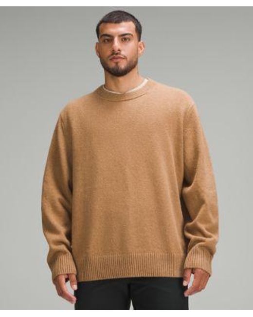 lululemon athletica Brown Relaxed-Fit Knit Sweater for men