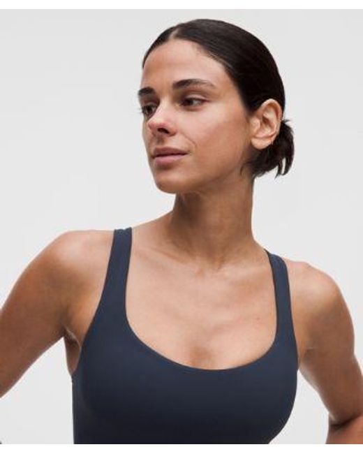 lululemon athletica Blue Flexyflex Strappy Yoga Bra