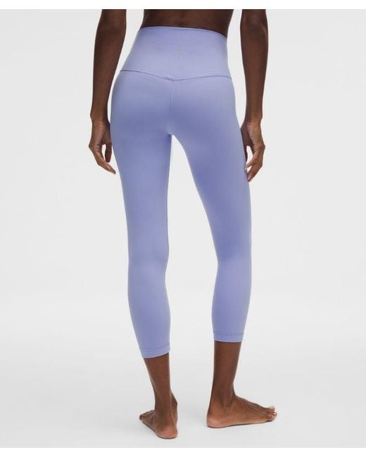 lululemon athletica Blue – Align High-Rise Crop Leggings – 23" – /Pastel – Size 4