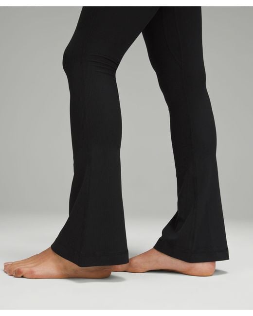 lululemon athletica Aligntm High-rise Ribbed Mini-flared Pants Extra Short  in Black