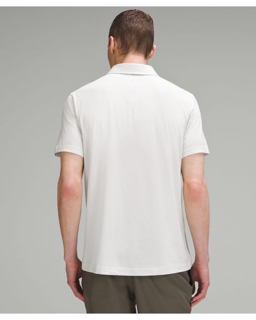 lululemon athletica White Evolution Short-sleeve Polo Shirt