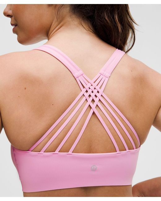 lululemon athletica Pink Flexyflex Strappy Yoga Bra