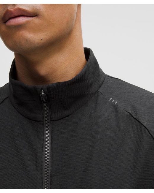 lululemon athletica Black Knit Warm-Up Jacket for men