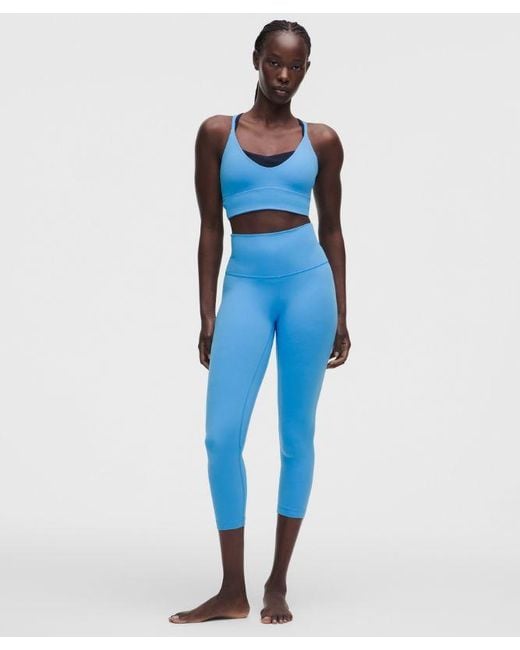 lululemon athletica Blue Align High-Rise Crop 23"