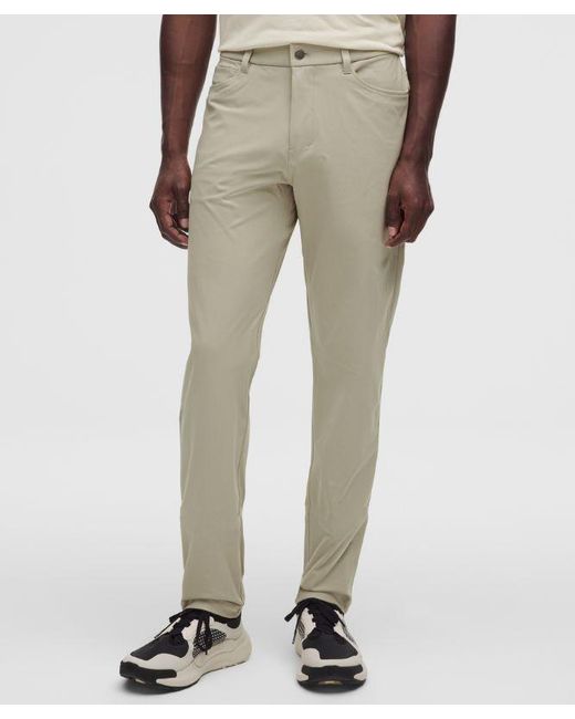 lululemon athletica Multicolor Abc Classic-fit 5 Pocket Trousers 32"l Warpstreme - Color Khaki - Size 28 for men
