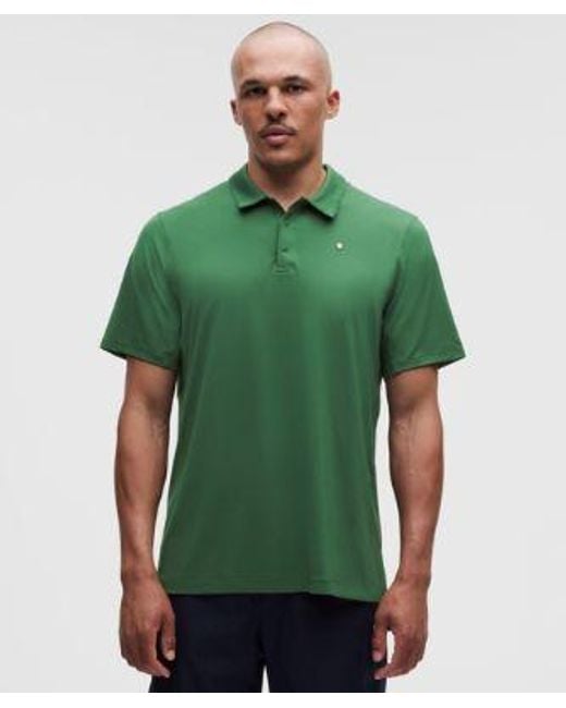 lululemon athletica Green – Logo Sport Polo Short-Sleeve – – Size Large for men