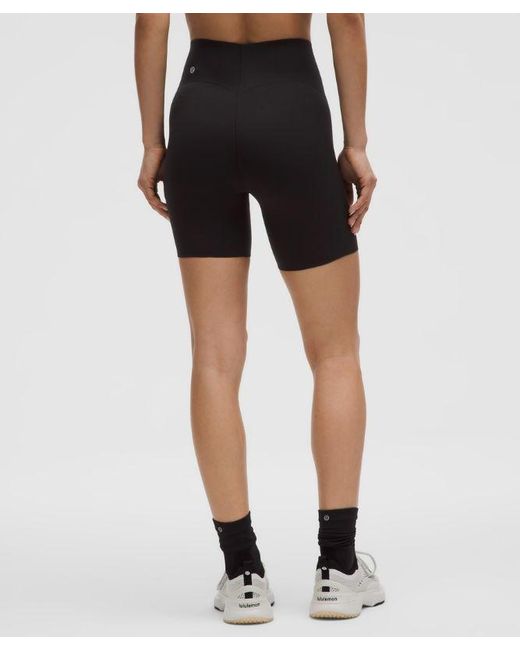 lululemon athletica Black – Glow Up Super-High-Rise Shorts – 6" – – Size 4