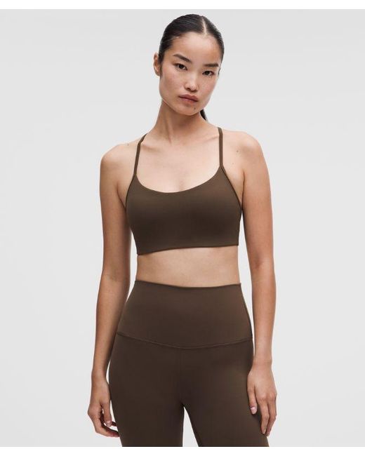 lululemon athletica Green – Flow Y Sports Bra Light Support, A/B Cup Evolve – – Size Large