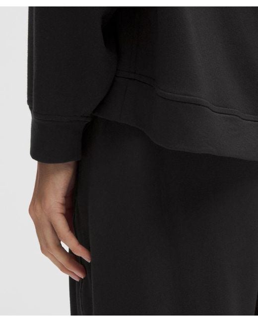 lululemon athletica Black Becalm Oversized Boatneck Long-Sleeve Shirt