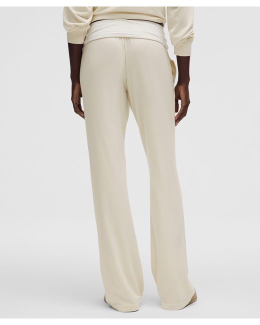 lululemon athletica Natural Becalm Mid-Rise Flared Pant