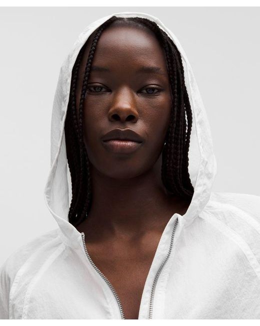 lululemon athletica White Scuba Cropped Anorak