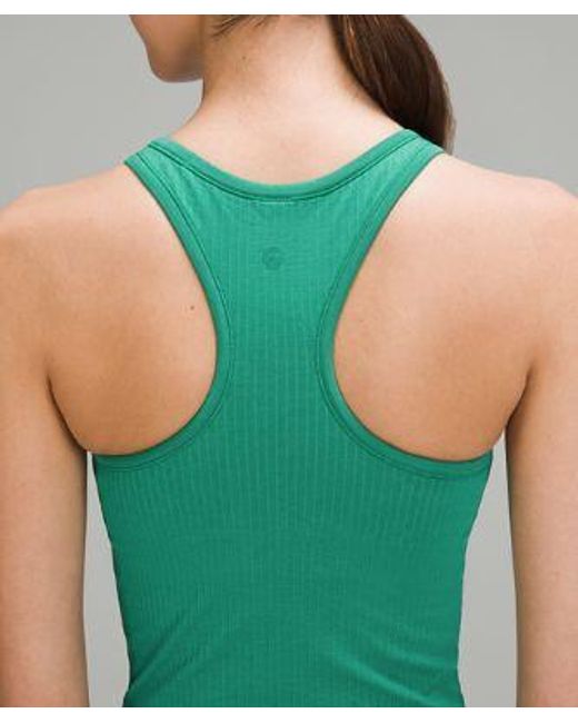 lululemon athletica Green – Ebb To Street Cropped Racerback Tank Top – –