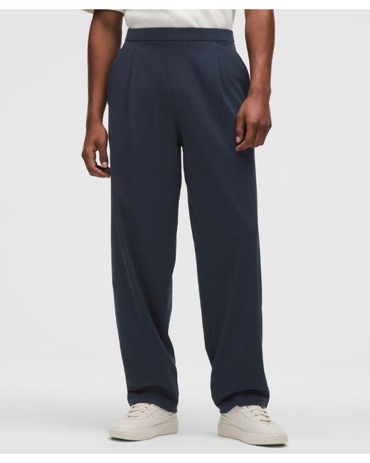 lululemon athletica Blue Daydrift Relaxed-Fit Pleated Trouser Regular for men
