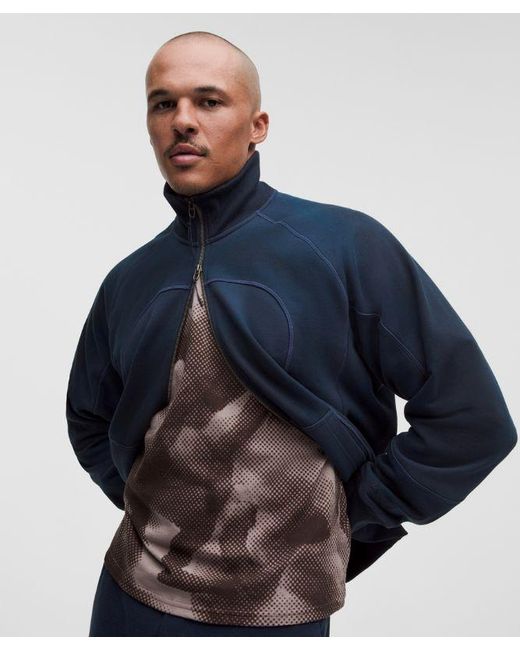lululemon athletica Blue – Faded French Terry Full-Zip Jacket Slnsh Collection – – Size Large for men