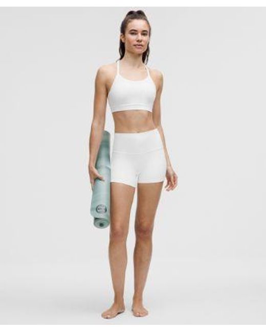 lululemon athletica White – Flow Y Mid-Support Sports Bra B/C Cup – – Size 14