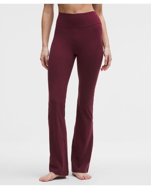 lululemon athletica – Groove Nulu High-Rise Flared Pants Regular – Color Burgundy/ – Size 4