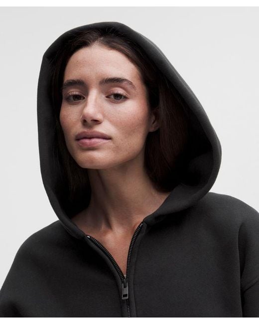 lululemon athletica Black Steady State Superloft Full Zip Hoodie